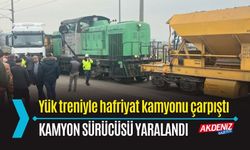 OSMANİYE: YÜK TRENİ İLE HARFİYAT KAMYONU ÇARPIŞTI