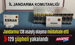 OSMANİYE: JANDARMA, BİR HAFTADA 129 ŞÜPHELİYİ YAKALADI