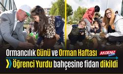 OSMANİYE'DE KIZ YURDU BAHÇESİNE FİDAN DİKİLDİ