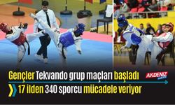 OSMANİYE: GENÇLER TEKVANDO MAÇLARINDA 340 SPORCU MÜCADELE VERİYOR