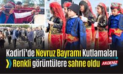 KADİRLİ'DE NEVRUZ BAYRAMI RENKLİ GÖRÜNTÜLERE SAHNE OLDU