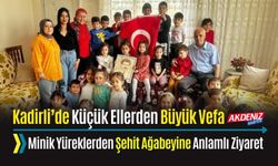 OSMANİYE'DE MİNİK YÜREKLERDEN ŞEHİT AĞABEYİNE ANLAMLI ZİYARET