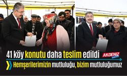 OSMANİYE'DE 41 KÖY KONUTU HAK SAHİPLERİNE TESLİM EDİLDİ