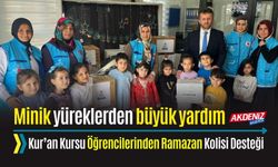 OSMANİYE:KUR’AN KURSU ÖĞRENCİLERİNDEN RAMAZAN KOLİSİ DESTEĞİ