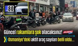 OSMANİYE’DEKİ ARAÇ SAYISI BELLİ OLDU