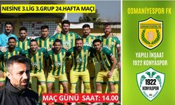 OSMANİYESPOR FK. – YAPILI İNŞAAT 1922 KONYASPOR MAÇI BUGÜN