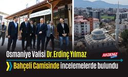 OSMANİYE: YIKILAN BAHÇELİ CAMİSİNİN MİNARESİ YENİDEN YAPILDI