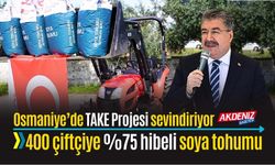Osmaniye'de 400 çiftçiye 2.667 torba soya tohumluğu dağıtıldı