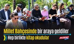 Millet Bahçesinde buluştular, kitap okudular
