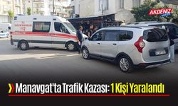 Manavgat’ta Otomobil ile Ticari Araç Çarpıştı: 1 Yaralı