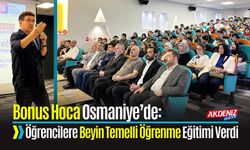 Bonus Hoca Osmaniye’de: Öğrencilere Beyin Temelli Öğrenme Eğitimi verdi
