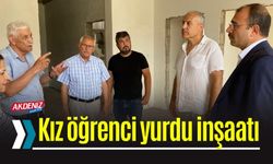 Kaymakam Dolu, öğrenci yurdu inşaatını inceledi