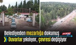 Osmaniye Belediyesinin asri mezarlıktaki yoğun mesaisi