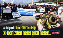 Antalya'da Deniz Dibi Temizliği: Denizden neler çıktı neler!..