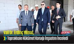 Vali Dr. Erdinç Yılmaz, Toprakkale Hükümet Konağı İnşaatını İnceledi