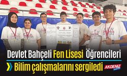 Devlet Bahçeli Fen Lisesi Öğrencilerinden sergi