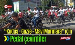 Kudüs–Gazze-Mavi Marmara için pedal çevirdiler