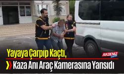Yayaya Çarpıp Kaçtı, Kaza anı araç kamerasına yansıdı