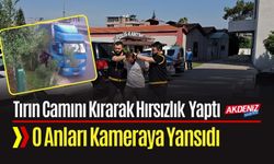 Tırın Camını Kırıp Hırsızlık Yapan Vatandaşın o Anları Kameraya Yansıdı
