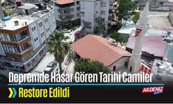 Depremde Hasar Gören Tarihi Camiler Restore Edildi