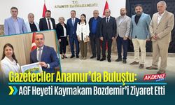 Gazeteciler Anamur’da Buluştu: AGF Heyeti Kaymakam Bozdemir’i Ziyaret Etti