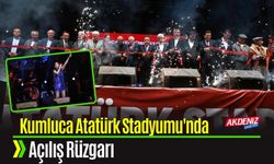 Kumluca Atatürk Stadyumu'nda açılış rüzgarı