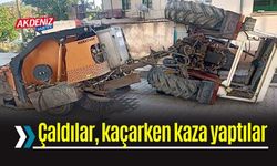 Çaldıkları Süpürme Makinesiyle Kaza Yapınca Yakayı ele Verdiler
