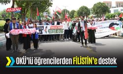 Osmaniye'de üniversite öğrencilerinden Filistin'e destek yürüyüşü