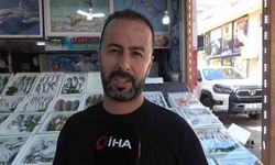 Oltasına takılan köpek balığı yavrusunu arkadaşına nispet yaparak denize bıraktı