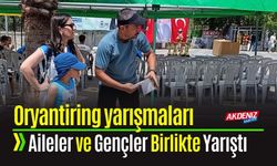 Oryantiring Yarışlarında Aileler ve Gençler Birlikte Yarıştı