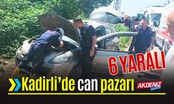 SON DAKİKA! Trafik kazasında 6 kişi yaralandı