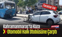 Otomobil Halk Otobüsüne Çarptı Yaralılar Var