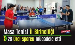Özel Sporcular Masa Tenisi İl Birincileri Belli oldu