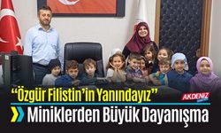 “Özgür Filistin’in Yanındayız” Miniklerden Büyük Dayanışma