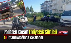Polisten Kaçan Ehliyetsiz Sürücü Otların Arasında Yakalandı