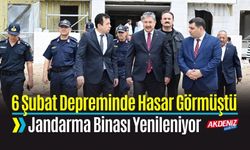 6 Şubat Depreminde Hasar Gören Jandarma Binası Yenileniyor