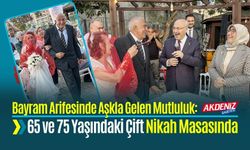 Bayram Arifesinde Aşkla Gelen Mutluluk: 65 ve 75 Yaşındaki Çift Nikah Masasında