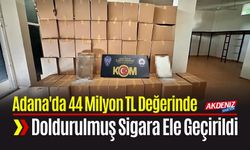 Adana'da 44 Milyon TL Değerinde Doldurulmuş Sigara Ele Geçirildi