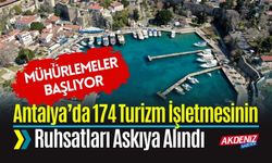 Antalya’da 174 Turizm İşletmesinin Ruhsatı Askıya Alındı: Mühürleme Başlıyor
