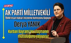 Osmaniye Milletvekili Derya Yanık, Kurban Bayramı Mesajı Yayımladı