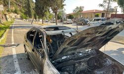 Hatay'da Seyir Halindeki Otomobil Alev Aldı