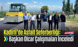 Kadirli’de Asfalt Seferberliği: Başkan Olcar Çalışmaları Yerinde İnceledi