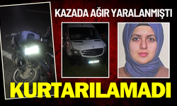 Minibüsün arkadan çarptığı motosikletli genç kadın hayatını kaybetti