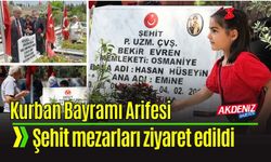 Osmaniye'de Şehit Mezarlarına Bayram Ziyareti