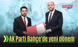 Bahçe AK Parti'de Kılıç Dönemi Başladı