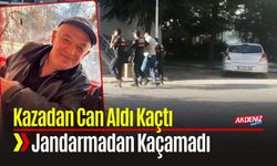 Ölümcül Kazada Kaçan Sürücü Jandarmadan Kaçamadı