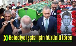 İş Kazasında Hayatını Kaybeden Belediye işçisi için tören düzenlendi