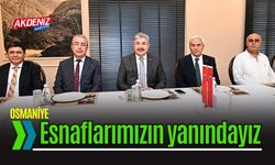 Osmaniye Valisi Yılmaz, Esnaf Kooperatif Başkanlarıyla Bir Araya Geldi