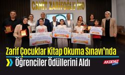 Zarif Çocuklar Kitap Okuma Sınavı’nda Öğrenciler Ödüllerini Aldı