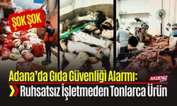 Adana’da Gıda Güvenliği Alarmı: Ruhsatsız İşletmeden Tonlarca Ürün